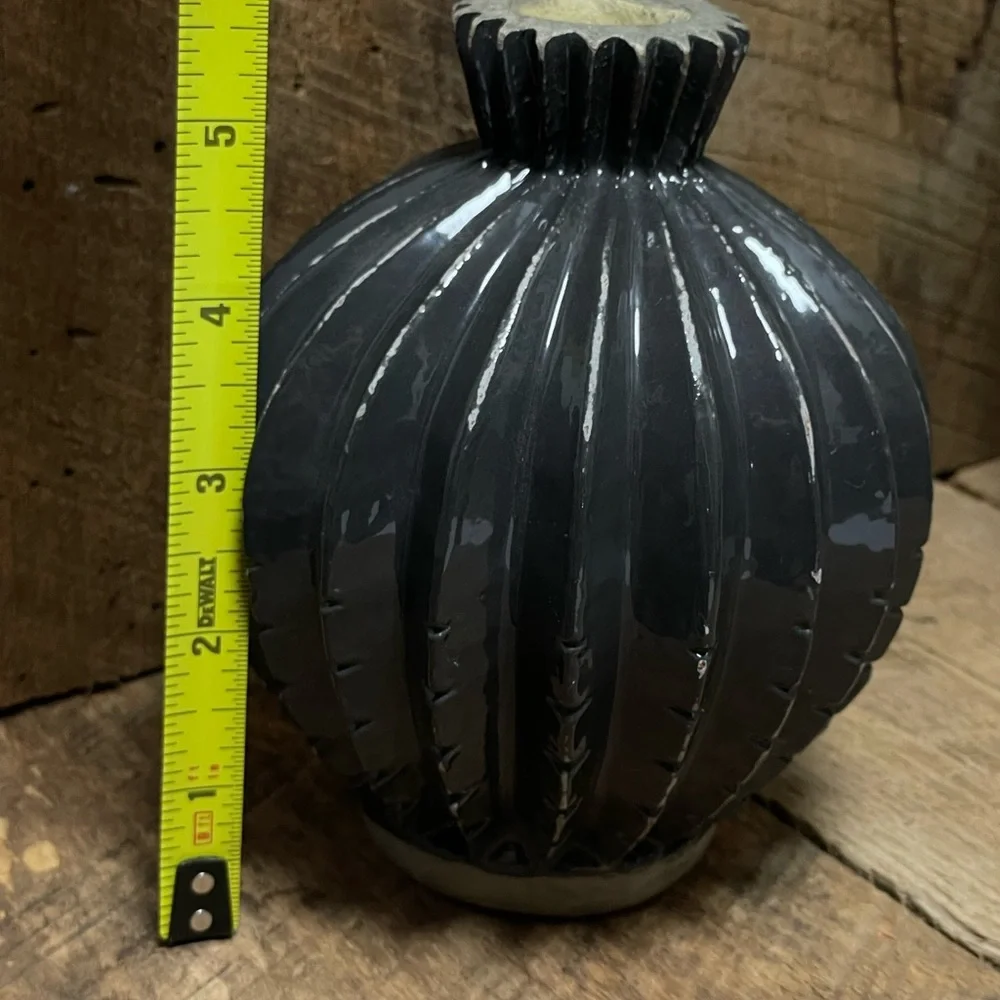 West Elm Bud Vase Wabi Sabi Style. Cactus Shape